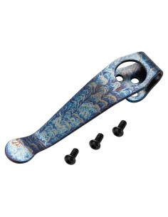 Clip de bolsillo A.I.FORCE C81 de titanio craquelado 53 mm