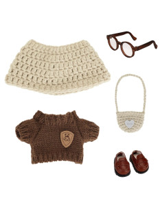 Conjunto de Ropa para Muñeca LITURTOO 5 Piezas Marrón