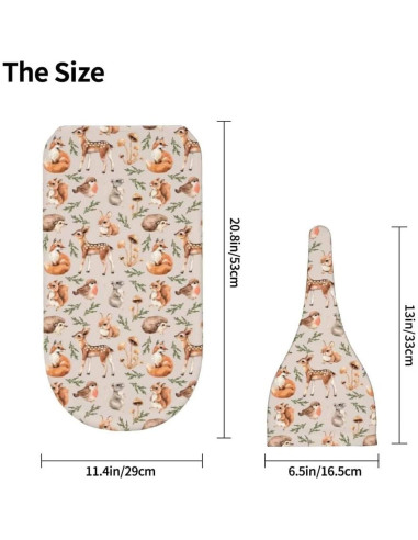 Manta de Envolver para Bebés Qiankang con Gorrito Zorro 52.8x29cm