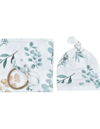 Manta de Recepción BxuanW para Bebé Niña Floral 78.74 cm