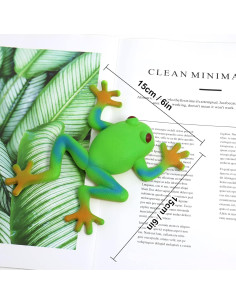 5 Piezas Juguetes de Rana Realista Lohoee 15x15 cm 2