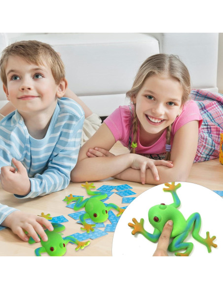 5 Piezas Juguetes de Rana Realista Lohoee 15x15 cm