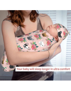 Manta de Envolver para Bebé Lcokin Bulldog Francés 52.8x29 cm 2