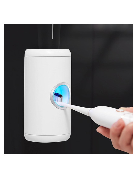 Dispensador Automático de Pasta de Dientes BUIDEC Blanco 2 en 1