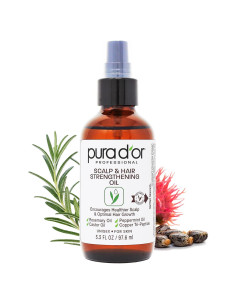 Aceite Fortalecedor Cabello PURA D'OR 98 ml - Crecimiento Saludable