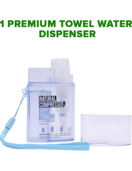 Toallitas Faciales Desechables Compactas BAMBOEARTH 100 Unidades