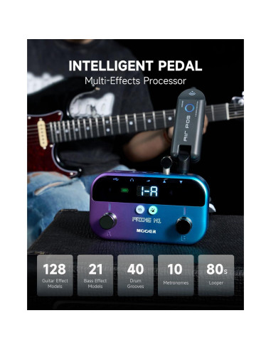 MOOER M1 Procesador de Efectos para Guitarra y Bajo