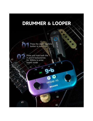 MOOER M1 Procesador de Efectos para Guitarra y Bajo