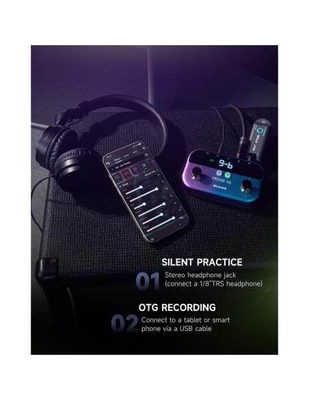 MOOER M1 Procesador de Efectos para Guitarra y Bajo