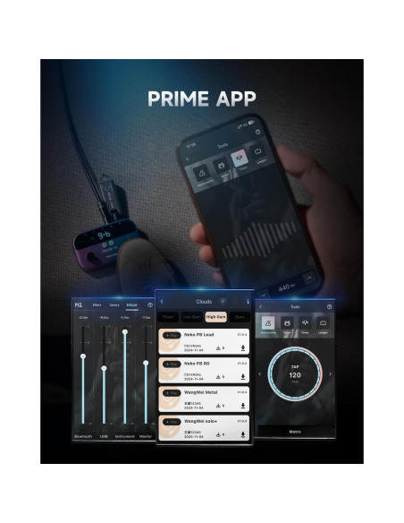 MOOER M1 Procesador de Efectos para Guitarra y Bajo