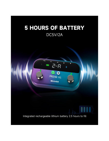 MOOER M1 Procesador de Efectos para Guitarra y Bajo