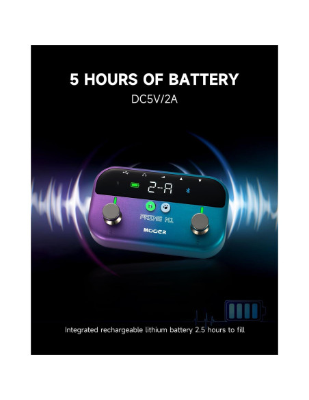 MOOER M1 Procesador de Efectos para Guitarra y Bajo