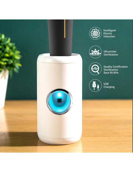 Dispensador Automático de Pasta de Dientes BUIDEC Blanco 2 en 1