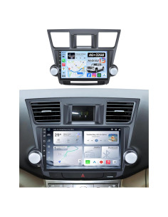 Estéreo Android 10" Jufodrca para Toyota Highlander 2008-2013