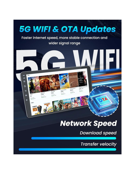 Estéreo Android 10" Jufodrca para Toyota Highlander 2008-2013