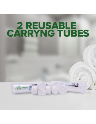 Toallitas Faciales Desechables Compactas BAMBOEARTH 100 Unidades