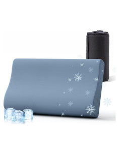 Cojín de Camping Ruizman de Espuma Viscoelástica Azul 50.8x30.5cm