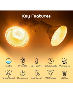 Bombilla LED Inteligente Geeni LUX PAR38 11W 1000 Lúmenes 2