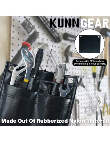 Bolsa de Herramientas KUNN para Bomberos 4 Bolsillos Negra