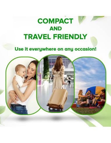 Toallitas Faciales Desechables Compactas BAMBOEARTH 100 Unidades