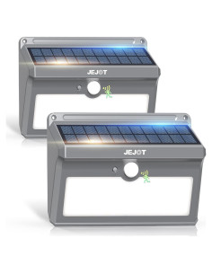 Paquete de 2 luces solares JEJOT con sensor de movimiento 270