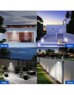 Paquete de 2 luces solares JEJOT con sensor de movimiento 270 2