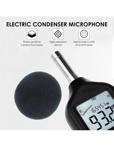 Medidor de Decibelios Digital Gain Express SLM-24 30-130dB