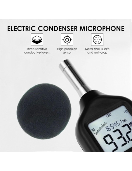 Medidor de Decibelios Digital Gain Express SLM-24 30-130dB