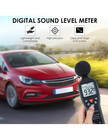 Medidor de Decibelios Digital Gain Express SLM-24 30-130dB