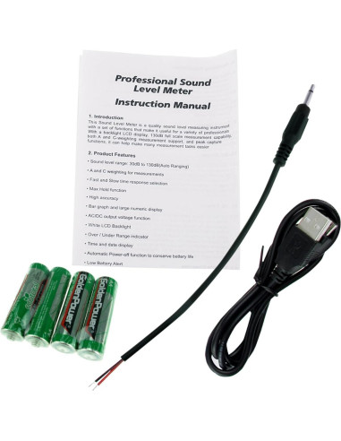 Medidor de Decibelios Digital Gain Express SLM-24 30-130dB