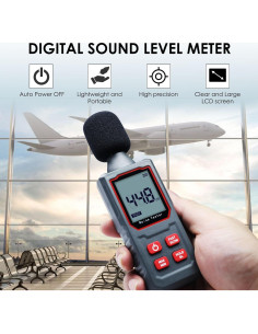 Medidor de Decibelios Gain Express SLM-411 30-130dB Portátil 2