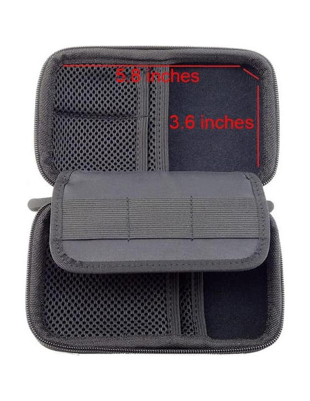 Estuche de viaje duro Cecety para kit de diabetes Azul