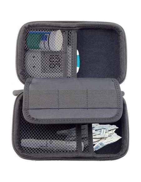 Estuche de viaje duro Cecety para kit de diabetes Azul