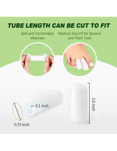 Protectores de Dedos de Silicona Niupiour - 14 Paquetes Medianos 2