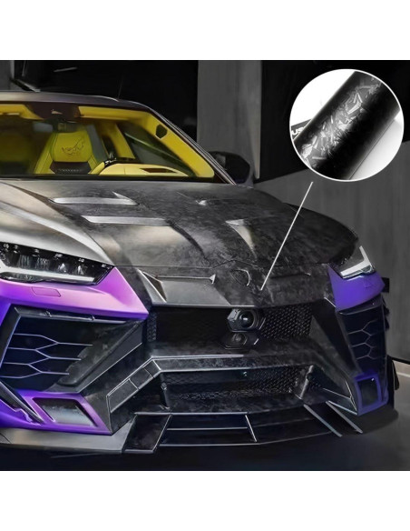 Envoltura de Vinilo Lypumso 30.48x152.4cm Carbono Negro