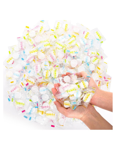 200 Toallas Comprimidas de Algodón Covzoe - Higiénicas y Suaves