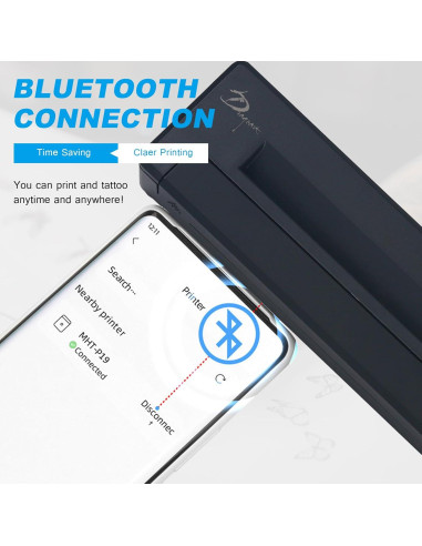 Impresora de Plantillas de Tatuajes Emalla P8006 Bluetooth 2500mAh