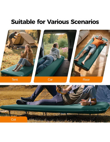 Almohadilla de Dormir OGERY Autoinflable 8 cm con Bomba