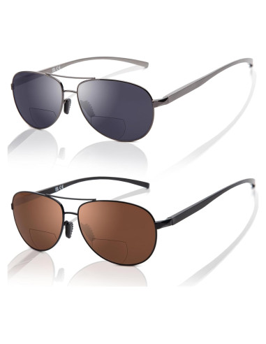 Gafas de Sol Bifocales LianSan Retro UV 1.0x Unisex