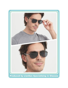 Gafas de Sol Bifocales LianSan Retro UV 1.0x Unisex 2