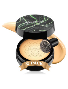 Crema CC OETUIOW con Cojín Hidratante 2PCS Beige Buff