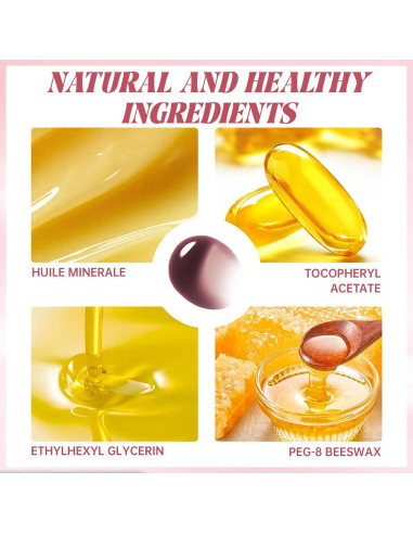 Set de Brillo Labial Nutritivo y Lápiz Labial Marrón - 32g