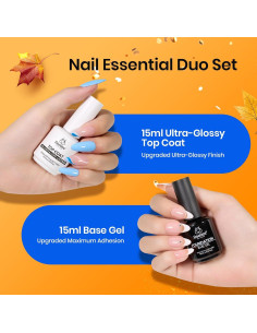 Set de Base y Top Coat Beetles 15ml - Gel Brillante Sin Limpieza 2