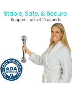 Barra de Agarre Vive Acero Inoxidable 30.48 cm 200 kg 2