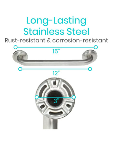 Barra de Agarre Vive Acero Inoxidable 30.48 cm 200 kg