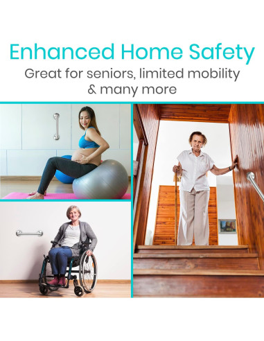 Barra de Agarre Vive Acero Inoxidable 30.48 cm 200 kg