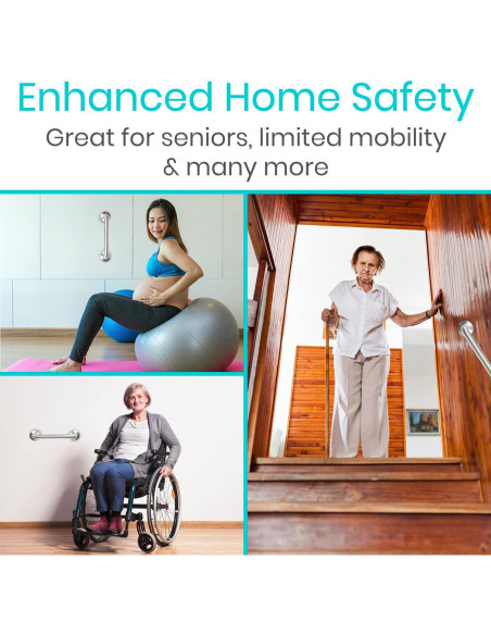 Barra de Agarre Vive Acero Inoxidable 30.48 cm 200 kg