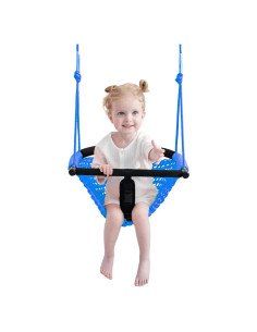 Columpio 2 en 1 ROPECUBE para Niños - Azul, Ajustable y Seguro