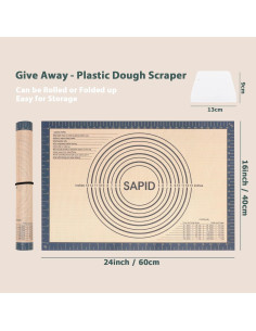 Alfombrilla de Silicona Antideslizante SAPID 40.6x61 cm Gris 2