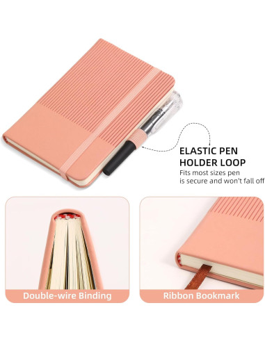 Cuadernos de Bolsillo BOBO RABBIT 3 Paquete Tapa Dura A6